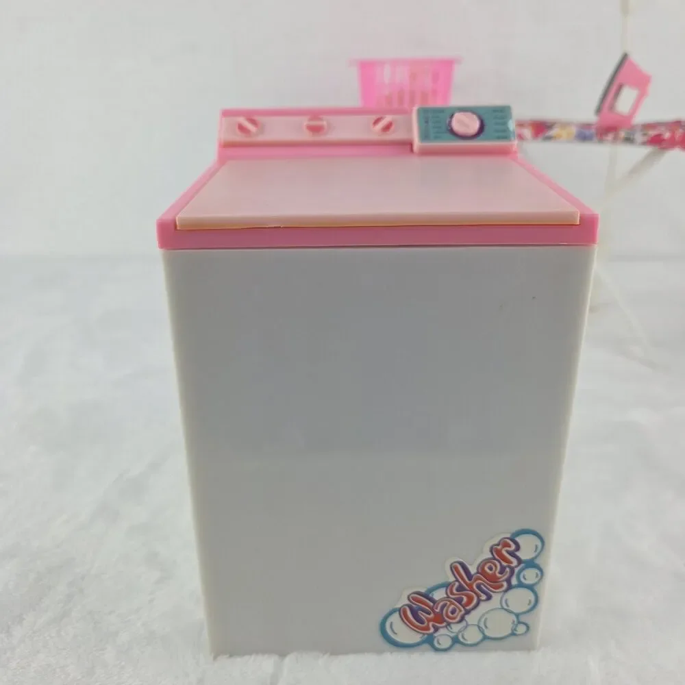 My Fancy Life Dollhouse Laundry Room Set Barbie Sized Washer Dryer Ironing Board